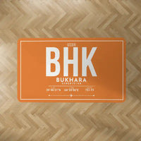 Thumbnail for Bukhara International Airport (BHK) Carpets - Carpet Rectangle - ID Tag - Orange V2