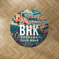 Thumbnail for Bukhara International Airport (BHK) Carpets - Carpet Round - Scene + Name V2