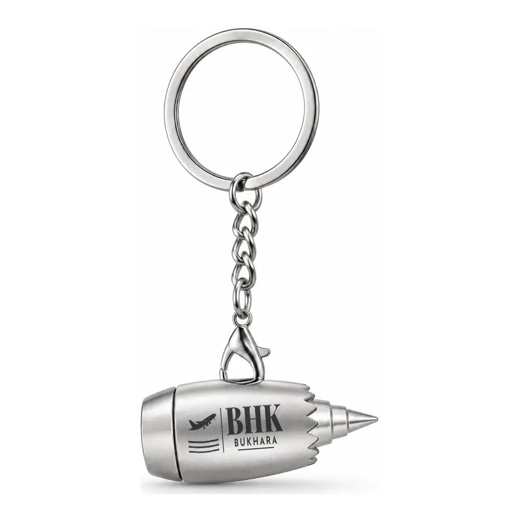 BHK - Engine Key Chain - Silver