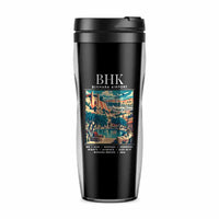 Thumbnail for Bukhara International Airport (BHK) Travel Mugs - Poster - Plastic (No Holder) - Black