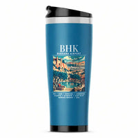 Thumbnail for Bukhara International Airport (BHK) Travel Mugs - Poster - Stainless Steel (No Holder) - Light Blue