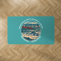 Thumbnail for Birmingham-Shuttlesworth International Airport (BHM) Carpets - Carpet Rectangle - Badge - Turquoise V2