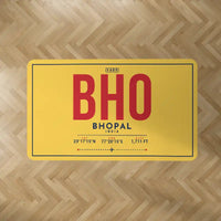 Thumbnail for Raja Bhoj Airport (BHO) Carpets - Carpet Rectangle - ID Tag - Yellow V2