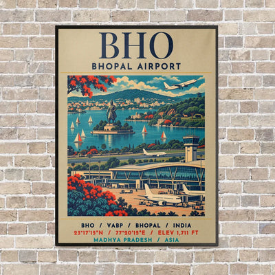 BHO - Poster - Canvas Framed - Beige