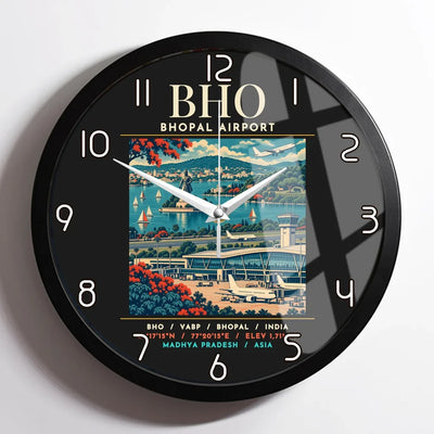 BHO - Poster - Wall Clock Framed - Black