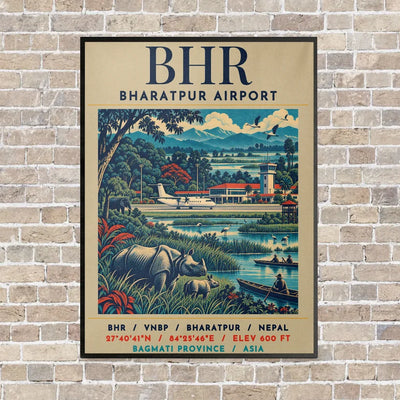 BHR - Poster - Canvas Framed - Beige