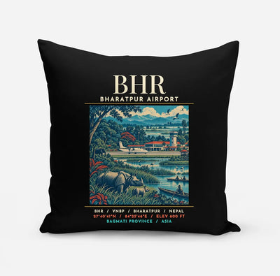 BHR - Poster - Pillow - Black