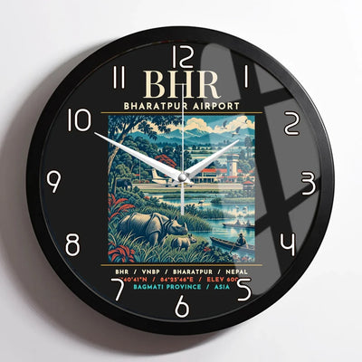 BHR - Poster - Wall Clock Framed - Black
