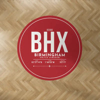 Thumbnail for Birmingham Airport (BHX) Carpets - Carpet Round - ID Tag - Red V2