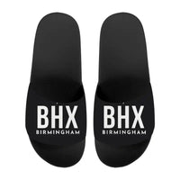 Thumbnail for Birmingham Airport (BHX) Slippers & Flip Flops - Slippers - Sport - Code - Black