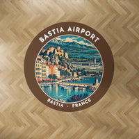 Thumbnail for Bastia – Poretta Airport (BIA) Carpets - Carpet Round - Badge - Brown V2