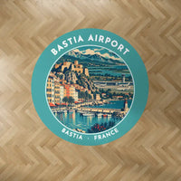 Thumbnail for Bastia – Poretta Airport (BIA) Carpets - Carpet Round - Badge - Turquoise V2