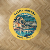 Thumbnail for Bastia – Poretta Airport (BIA) Carpets - Carpet Round - Badge - Yellow V2