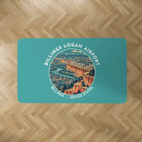 Thumbnail for Billings Logan International Airport (BIL) Carpets - Carpet Rectangle - Badge - Turquoise V2