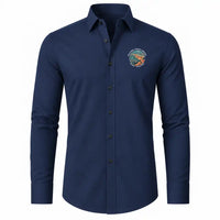 Thumbnail for Billings Logan International Airport (BIL) Shirts - Long Sleeve Shirt - Badge - Dark Blue