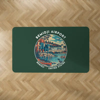 Thumbnail for Bemidji Regional Airport (BJI) Carpets - Carpet Rectangle - Badge - Dark Green V2