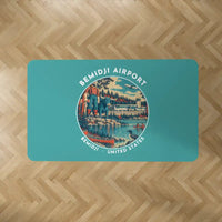 Thumbnail for Bemidji Regional Airport (BJI) Carpets - Carpet Rectangle - Badge - Turquoise V2
