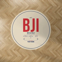 Thumbnail for Bemidji Regional Airport (BJI) Carpets - Carpet Round - ID Tag + Name - Beige V2