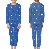 Thumbnail for Bemidji Regional Airport (BJI) Pajamas - Children Pajamas - Blue