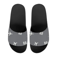Thumbnail for Bemidji Regional Airport (BJI) Slippers & Flip Flops - Slippers - Sport - Pattern - Gray