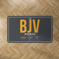 Thumbnail for Milas-Bodrum Airport (BJV) Carpets - Carpet Rectangle - ID Tag - Dark Gray V2