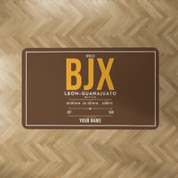 Thumbnail for Aeropuerto Internacional de Guanajuato (BJX) Carpets - Carpet Rectangle - ID Tag + Name - Brown V2
