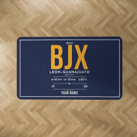 Thumbnail for Aeropuerto Internacional de Guanajuato (BJX) Carpets - Carpet Rectangle - ID Tag + Name - Dark Blue V2