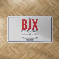 Thumbnail for Aeropuerto Internacional de Guanajuato (BJX) Carpets - Carpet Rectangle - ID Tag + Name - Light Gray V2