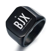 Thumbnail for Aeropuerto Internacional de Guanajuato (BJX) Rings - Ring - Black