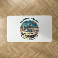 Thumbnail for Branson Airport (BKG) Carpets - Carpet Rectangle - Badge - White V2
