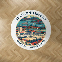 Thumbnail for Branson Airport (BKG) Carpets - Carpet Round - Badge - White V2