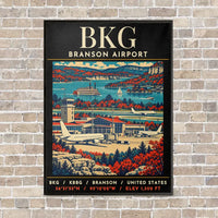 Thumbnail for BKG - Poster - Canvas Framed - Black