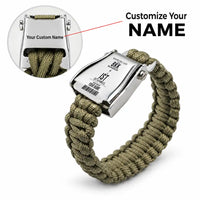 Thumbnail for BKK - Seat Belt Bracelet - Customizable Boarding Pass - Army Green