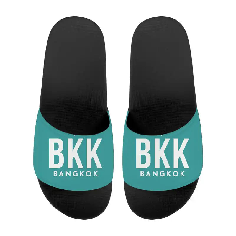 Bangkok Suvarnabhumi Airport (BKK) Slippers & Flip Flops - Slippers - Sport - Code - Turquoise