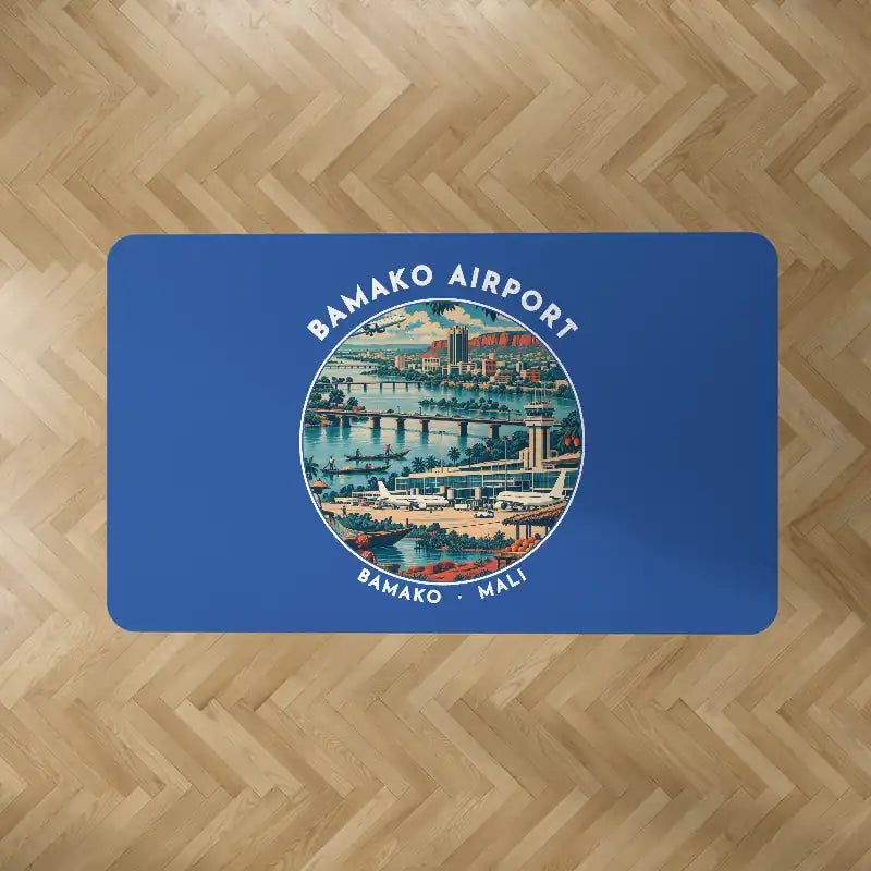 Modibo Keita International Airport (BKO) Carpets - Carpet Rectangle - Badge - Blue V2