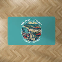 Thumbnail for Fatmawati Soekarno Airport (BKS) Carpets - Carpet Rectangle - Badge - Turquoise V2