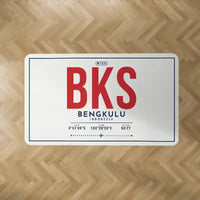 Thumbnail for Fatmawati Soekarno Airport (BKS) Carpets - Carpet Rectangle - ID Tag - White V2