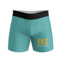 Thumbnail for Fatmawati Soekarno Airport (BKS) Men Boxers - Code - Turquoise