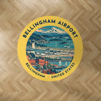 Thumbnail for Bellingham International Airport (BLI) Carpets - Carpet Round - Badge - Yellow V2