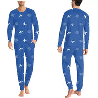 Thumbnail for Bellingham International Airport (BLI) Pajamas - Men Pajamas - Blue