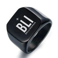 Thumbnail for Bellingham International Airport (BLI) Rings - Ring - Black