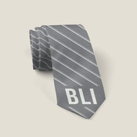 Thumbnail for Bellingham International Airport (BLI) Ties - Tie - Stripe - Gray