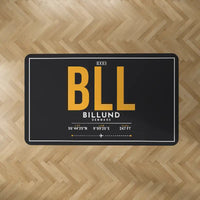 Thumbnail for Billund Airport (BLL) Carpets - Carpet Rectangle - ID Tag - Black V2