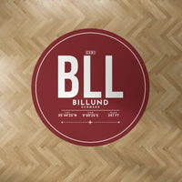 Thumbnail for Billund Airport (BLL) Carpets - Carpet Round - ID Tag - Dark Red V2