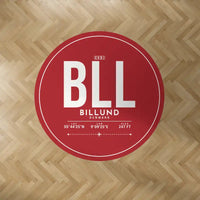 Thumbnail for Billund Airport (BLL) Carpets - Carpet Round - ID Tag - Red V2