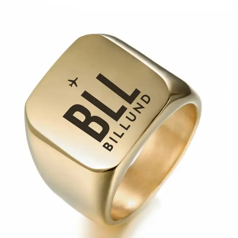 Billund Airport (BLL) Rings - Ring - Golden