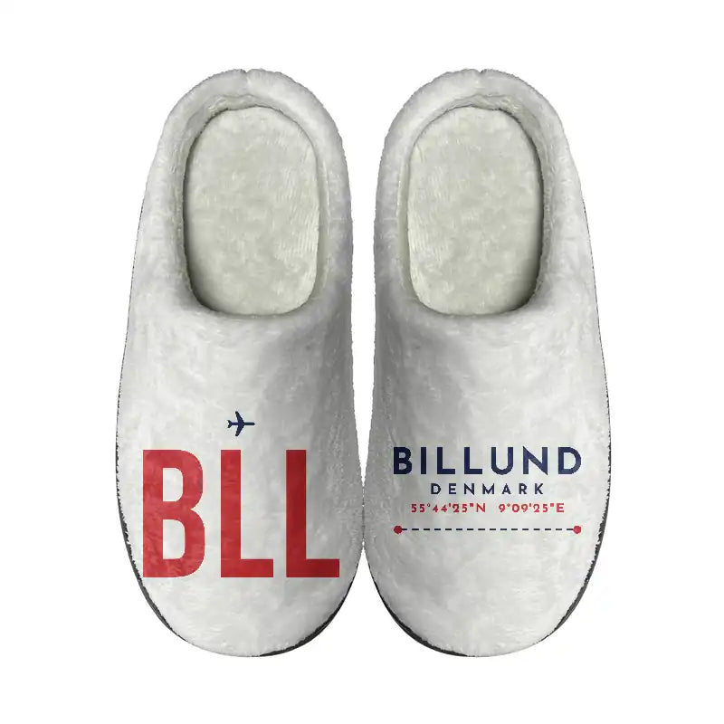 Billund Airport (BLL) Slippers & Flip Flops - Slippers - Cotton - Code - Different - White