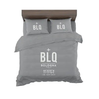 Thumbnail for Bologna Guglielmo Marconi Airport (BLQ) Bedding Sets & Blankets - Bedding Set - ID Tag - Gray