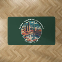 Thumbnail for Bologna Guglielmo Marconi Airport (BLQ) Carpets - Carpet Rectangle - Badge - Dark Green V2
