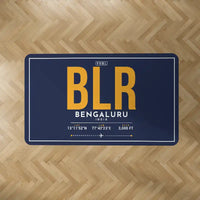 Thumbnail for Kempegowda International Airport Bengaluru (BLR) Carpets - Carpet Rectangle - ID Tag - Dark Blue V2